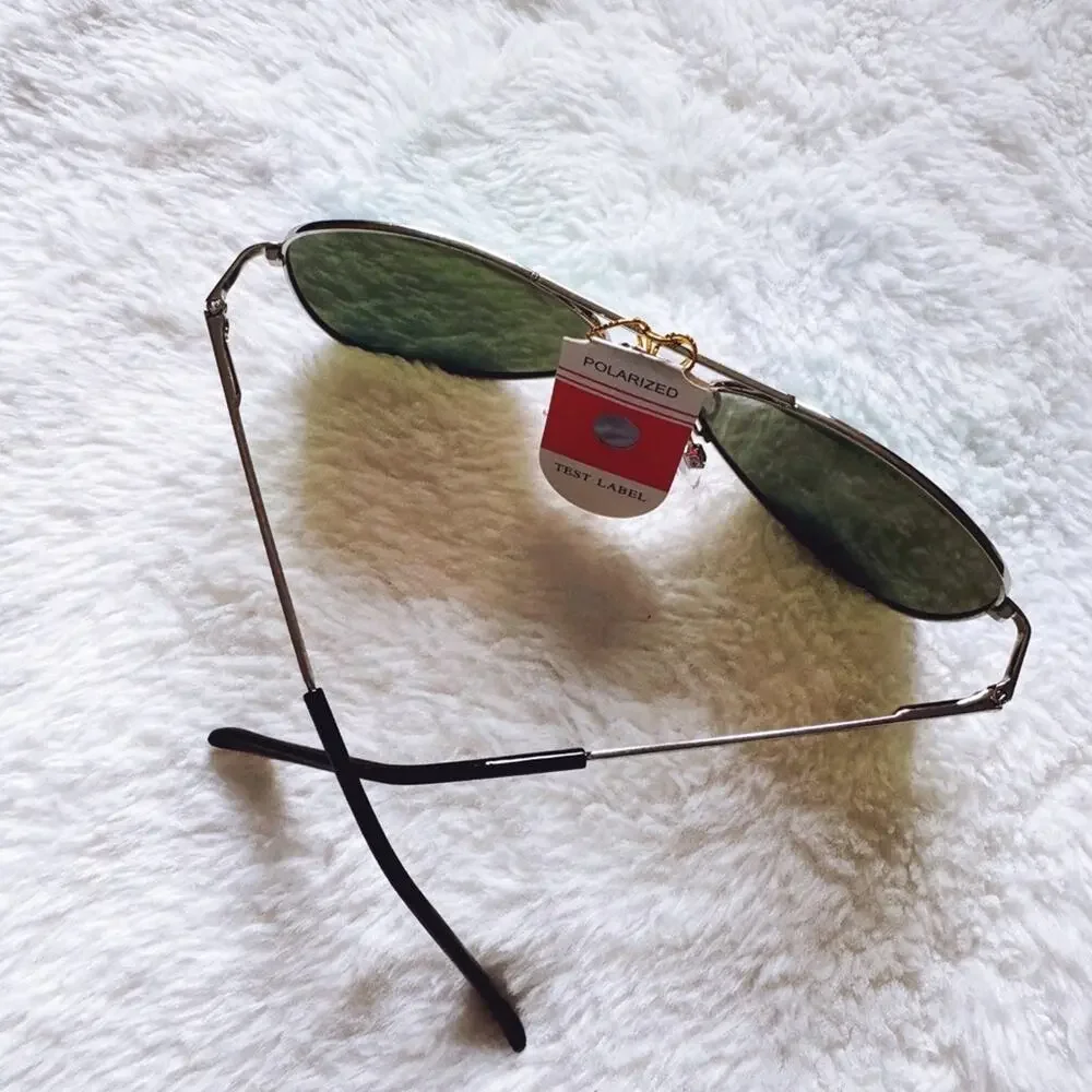 Zane Silver w/ Green & Blue Lenses Mirrored Sunglasses